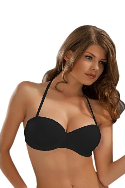 Le Jardin Жіночий чорний бюстгальтер без кісточок з деталями на спині