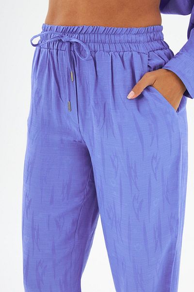 Orfeo Negro PANTALONI JACQUARD CONFORTABILI CU TALIE ELASTICĂ DE FEMEI