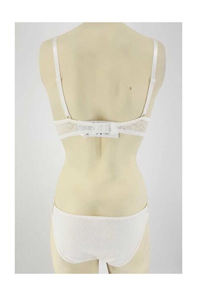 Nurteks 5020 Women's Fantasy - Supported Bra and Panty Set Violet Push-Up - Ecru 80