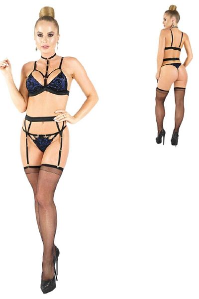 Elawin Garter Sexy Laminated Set 10075