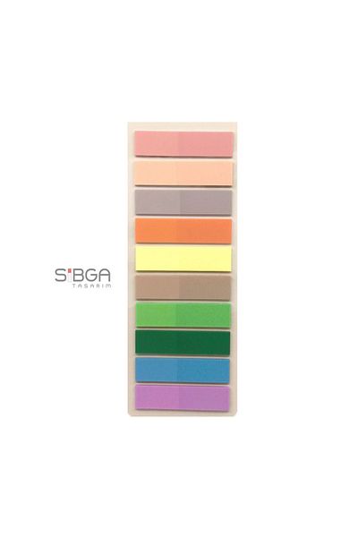 sibga tasarım Transparent Colored Postit Post-it Post ItBookmark Bookmark Postit Sticker Note Paper 200 Sheets