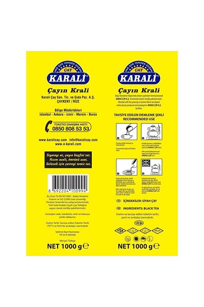 Karali Çay 1000 Gr Sprout Premium Tea - 3 Packs