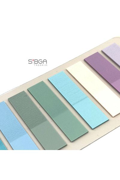 sibga tasarım Transparent Colored Postit Post-it Post ItBookmark Bookmark Postit Sticker Note Paper 200 Sheets