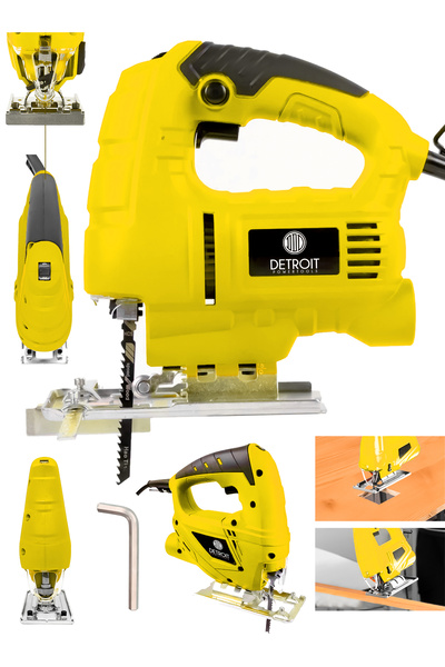 DETROİT TOOLS DETROİT POWERTOOLS  Metal Şanzuman 6 Kademe Devirli Bakır Sargili Dekupaj Testere Makinesi