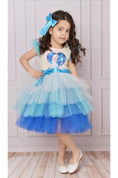 TONTİŞLER BEBEK VE ÇOCUK GİYİM Kız Çocuk Elbise (1-2-3-4-5-6-7-8) Yaş