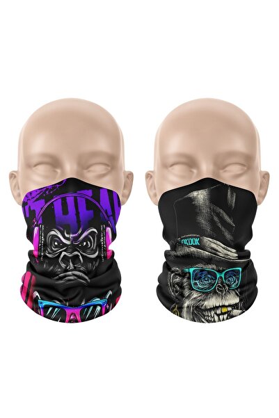 dairaksesuar 2-Piece Sports Headband - Neck Collar and Balaklava Headband Fac...