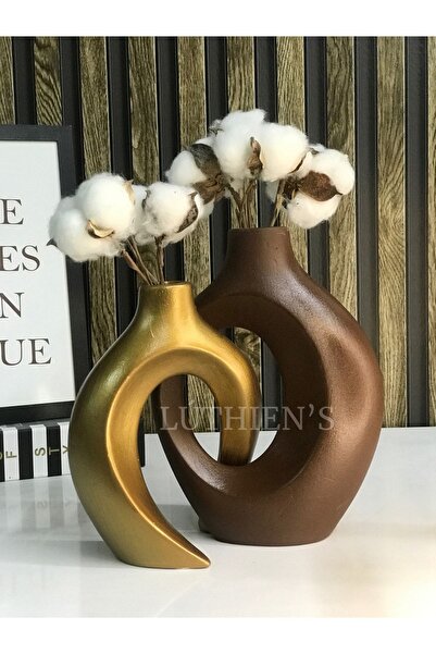 Luthien Sarmaşık Vazo Seti Modern Tasarım Obje