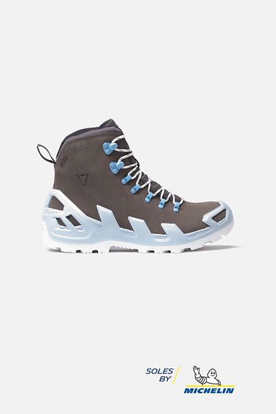 Vaneda 1240 V-Clutch Michelin Pro Mid Nubuck Gray Men's Boots