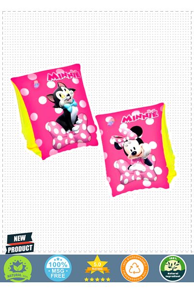 OMZ Minnie 25cm Children's Arm Sleeves Girls' Arm Sleeves Bagel Baby Arm Sleeves Bagel Children's Swimming Arm Sleeves