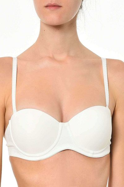 Orkide Women's Ecru Strapless Padded Cup Bra New Season