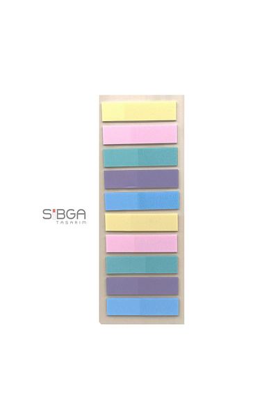 sibga tasarım Transparent Colored Postit Post-it Post ItBookmark Bookmark Postit Sticker Note Paper 200 Sheets