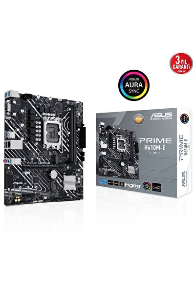 ASUS PRIME H610M-E-CSM DDR5 HDMI-DP PCIE 4.0 1700P MATX KURUMSAL ANAKART