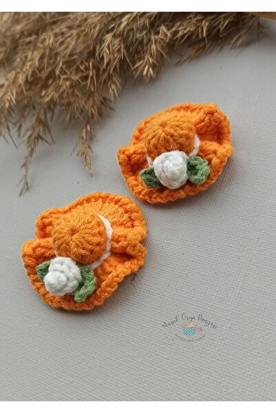 Masal Örgü Dünyası Antibacterial Hat - Buckle Niche Series, Handmade Threaded