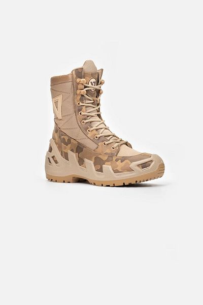 Vaneda 1092 V-CLUTCH ON DUTY NUBUCK MEN'S BOOTS BEIGE CAMOUFLAGE