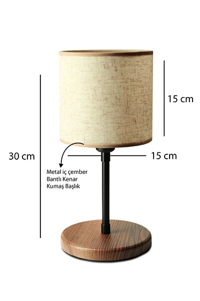 HOMİNG Risa Mini Homing - Cream Gray Fabric, Wooden Base Headboard