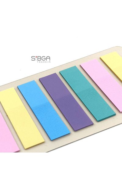 sibga tasarım Transparent Colored Postit Post-it Post ItBookmark Bookmark Postit Sticker Note Paper 200 Sheets