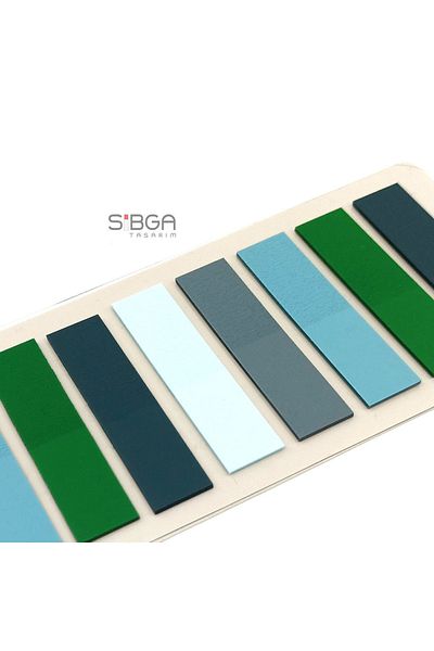 sibga tasarım Transparent Colored Postit Post-it Post ItBookmark Bookmark Postit Sticker Note Paper 200 Sheets