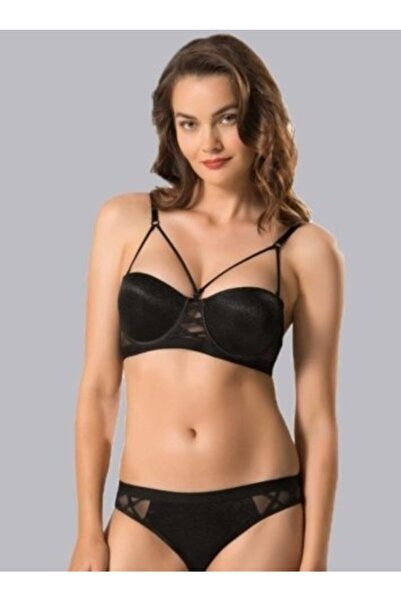 Le Jardin Γυναικείο Σετ σουτιέν από μαύρη πέτρα σιλικόνης