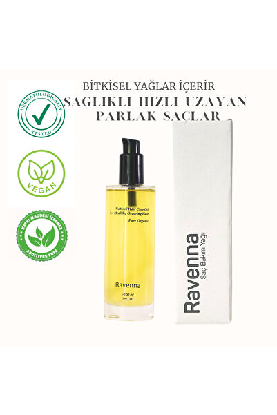 RAVENNA Organik Saç Bakım Yağı 100 ml (Bitkisel yağlardan oluşmaktadır)