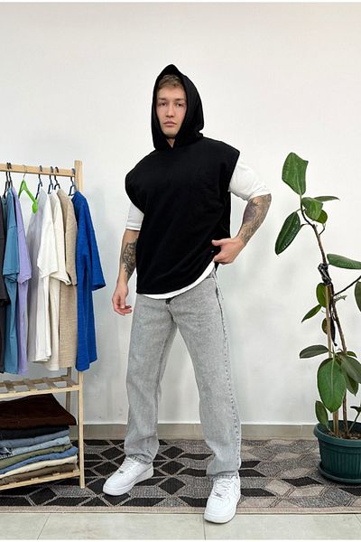 corfixman Παντελόνι Baggy Fit ανοιχτό γκρι