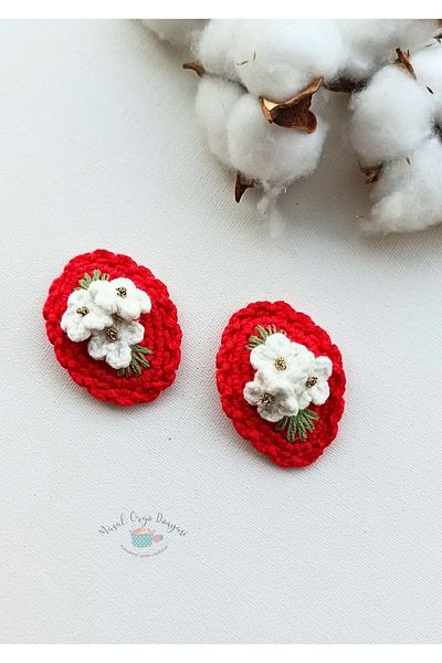 Masal Örgü Dünyası Special Sparkle Series Daisy Niche Hair Accessory Hairpin