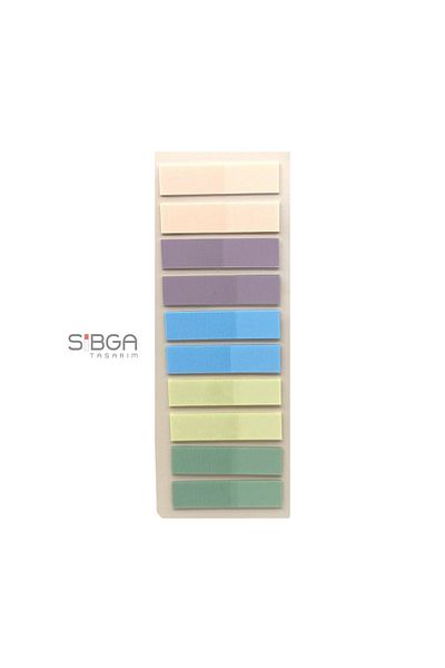 sibga tasarım Transparent Colored Postit Post-it Post It.Bookmark Bookmark Postit Sticker Note Paper 200 Sheets