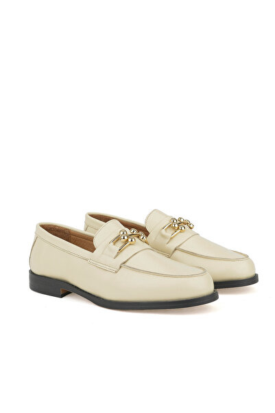 Ziya , Hakiki Deri Kadın Ayakkabı 1411033z24073 Krem
