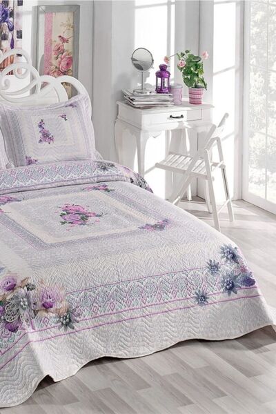 ŞENER HOME Örtüm Berry Двоспальне покривало з капітоном