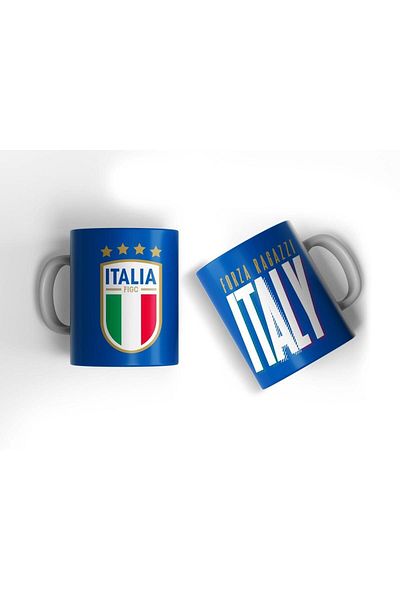 OFFSIDE Italy EURO 2024 Printed Coffee Cup - Porcelain National Team Gift