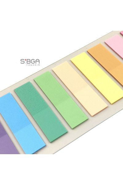 sibga tasarım Transparent Colored Postit Post-it Post ItBookmark Bookmark Postit Sticker Note Paper 200 Sheets