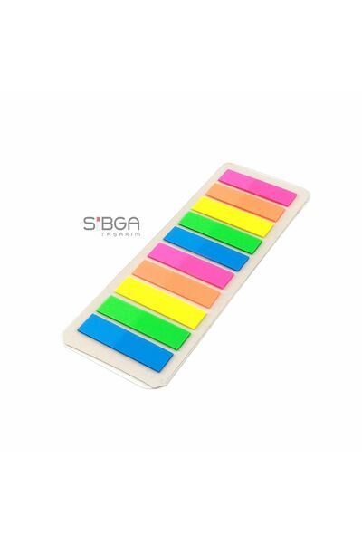 sibga tasarım Transparent Colored Postit Post-it Post ItBookmark Bookmark Postit Sticker Note Paper 200 Sheets