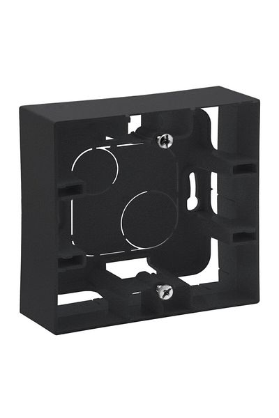 Legrand Raventi Series - Smoked Surface Mounted Box Single