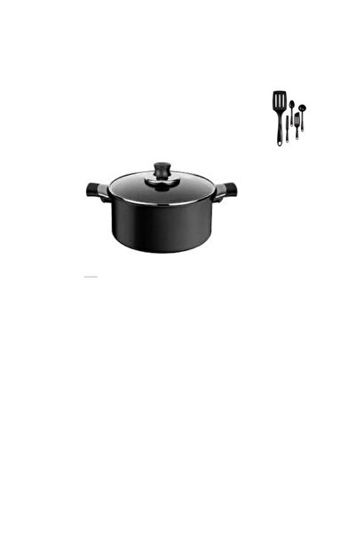 TEFAL Titanyum  Excellence İndüksiyon Tabanlı Derin Tencere - 20 cm+5Lİ SPATULA SET