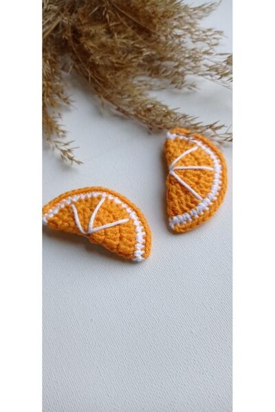 Masal Örgü Dünyası Accesoriu pentru păr cu cataramă cu tema fructelor natural...