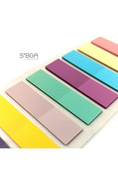 sibga tasarım Transparent Colored Postit Post-it Post ItBookmark Bookmark Postit Sticker Note Paper 200 Sheets