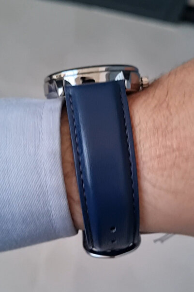 Casio Lacivert Deri Kayışlı Takvimli Erkek Kol Saati