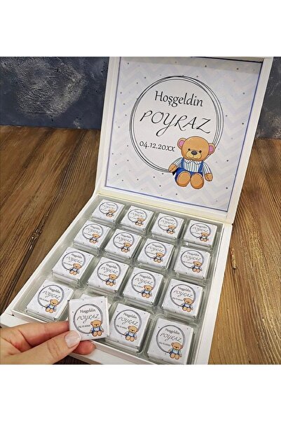 İdalin Concept Ayıcıklı Bebek Doğum Çikolatası