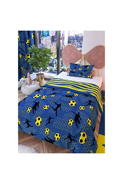 Zethome Taraftar Lacivert Çift Taraflı Çocuk Nevresim Takımı 160x220 cm
