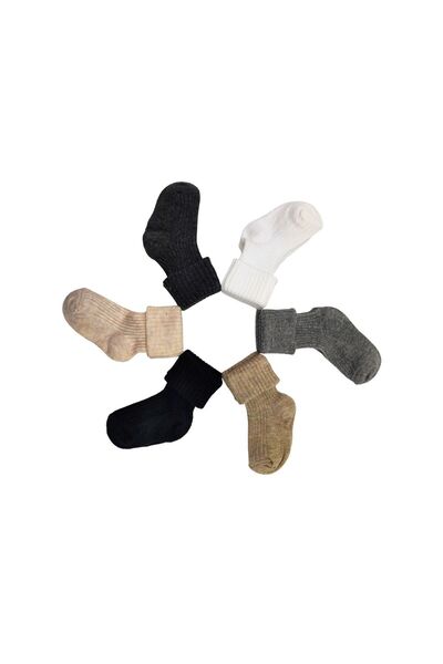 Defne Baby 6 Çift Newborn Pamuklu Erkek Yeni Doğan Ve Bebek Çorabı 0-6 Ay