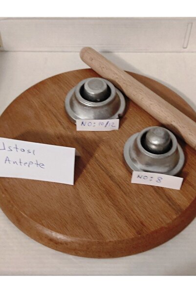 Ustası Antepte İkili Set İçli Köfte Aparatı No:8 ve No: 10/12 + Köfte İncelti...