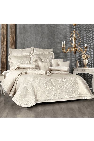 Solinas Collection Double Fairy Tale Cream Bedspread - 13 Piece Dowry Box