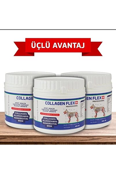 Collagenflex Collagen Flex, Orjinal Ve Resmi Patentli Köpeklerde Extra Gelişim Ve Kuvvetlendirici 3 Adet.