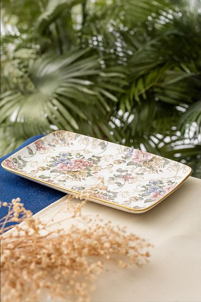 ACAR 32 cm Wide Rosa Boat Plate