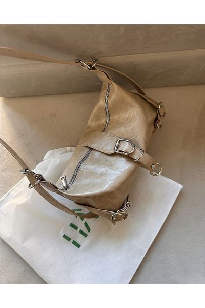 Boutiquehaki Geantă suspendată Bianca (sac de praf kaki)