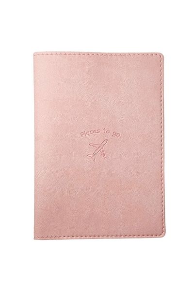 Smyrna Acar Mira Thermo Leather Passport Cover Case Passport Holder Travel Wallet Pink