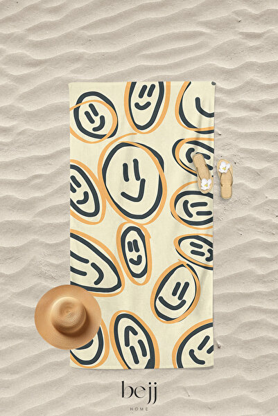 ECEMRE 75x150 cm Digital Printed Beach Towel