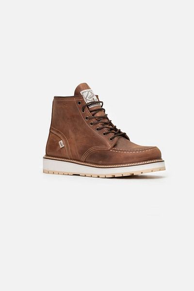 Vaneda 1106 LIFESTYLE V-TOWN CRAZY MEN'S BOOTS RED TAN