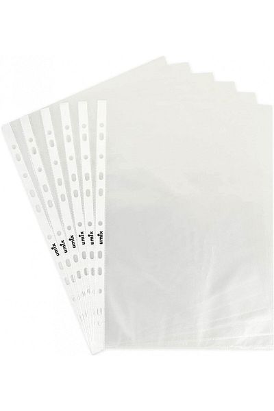 SEYFİKİRTASİYE 45 Micron Transparent Bag File - Pack of 100