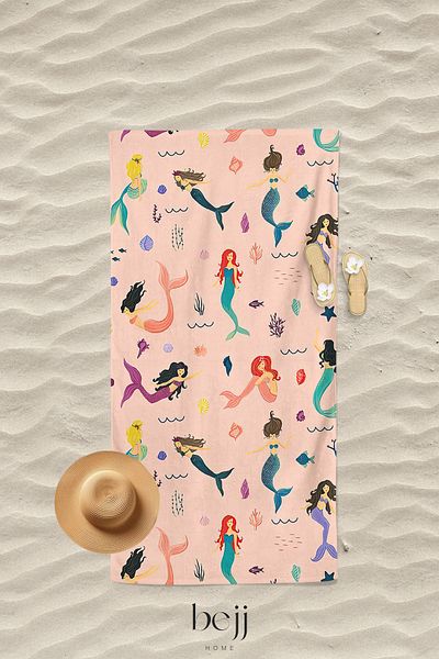ECEMRE 75x150 cm Digital Printed Beach Towel