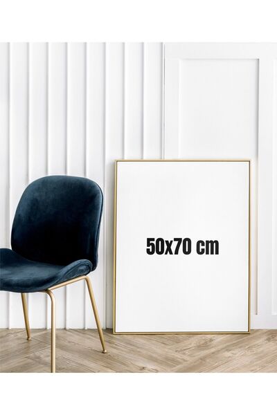 Hiruko Tasarım Atölyesi Ahşap Çerçeve Iç Ölçü 50x70 Cm Premium Frame Siyah & ...